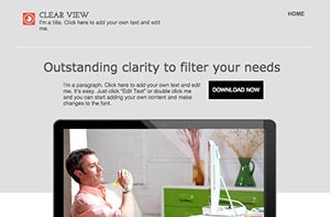 free landing page template wix