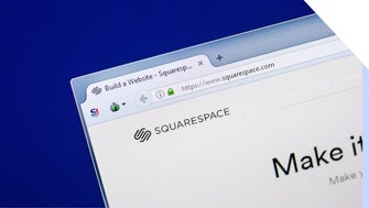 Website browser showing Squarespace homepage