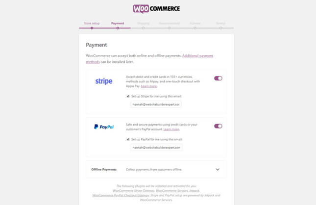 woocommerce payment gateways