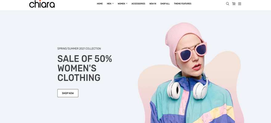 bigcommerce chiara fashion theme home