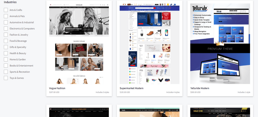 bigcommerce ecommerce software themes