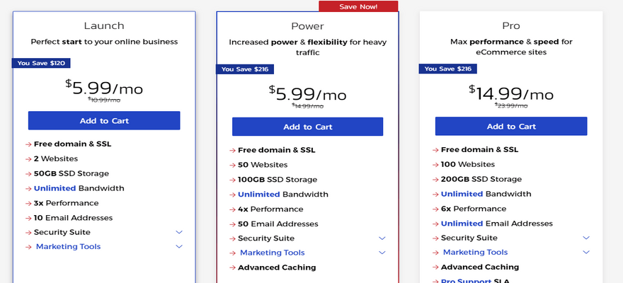 inmotion joomla hosting plans