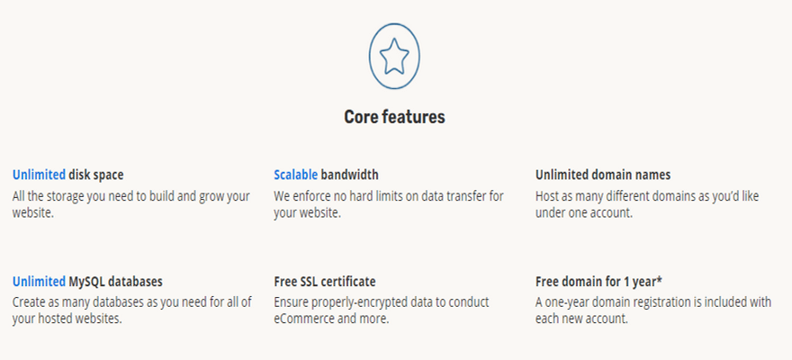 ipage student hosting core features