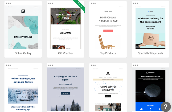 mailerlite template gallery