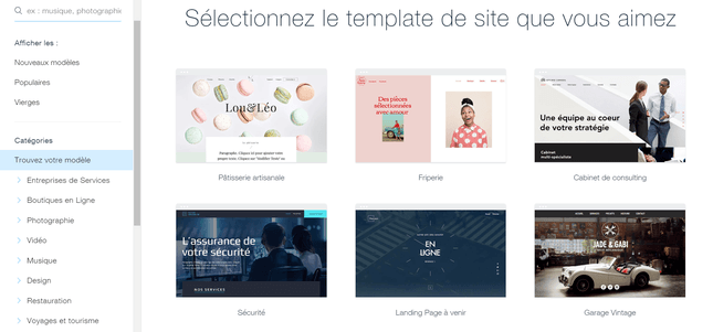 meilleurs createurs de site web pour les petites entreprise wix