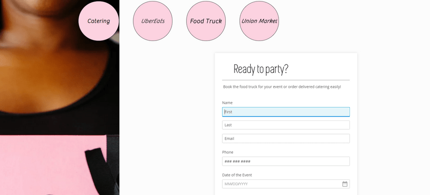 Puddin' Catering Booking Form