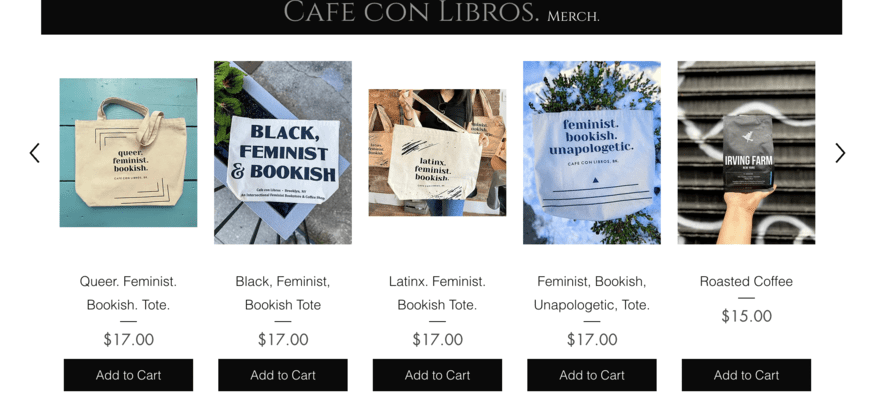 Cafe Con Libros website