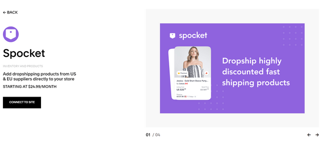 spocket squarespace plugin