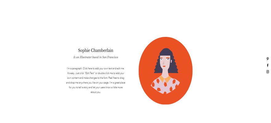 wix portfolio template sophie chamberlain info