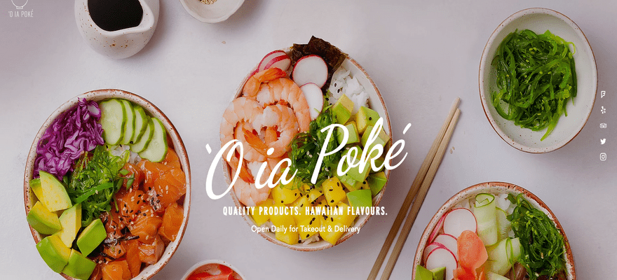 wix restaurant template o ia poke home