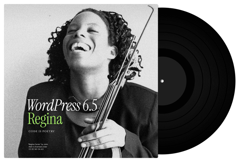 a greyscale woman smiling on a vinyl album cover